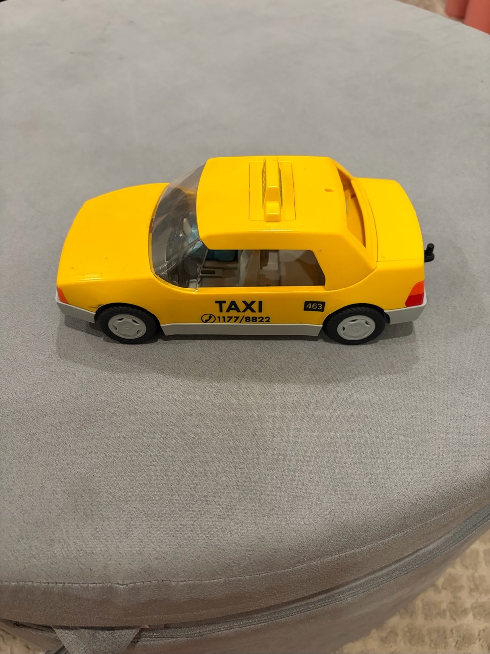 Yellow Kids Taxi Toy Car - Classic Play Vehicle